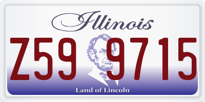 IL license plate Z599715