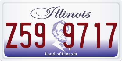 IL license plate Z599717