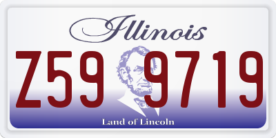 IL license plate Z599719