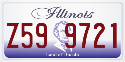 IL license plate Z599721