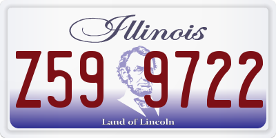 IL license plate Z599722
