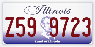 IL license plate Z599723