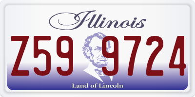 IL license plate Z599724