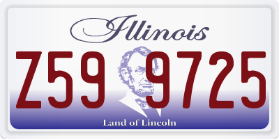 IL license plate Z599725