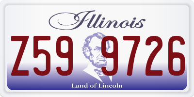 IL license plate Z599726