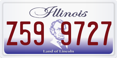 IL license plate Z599727