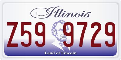 IL license plate Z599729