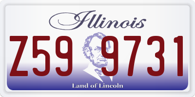 IL license plate Z599731