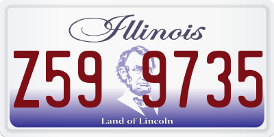 IL license plate Z599735