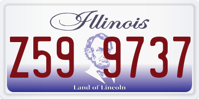 IL license plate Z599737