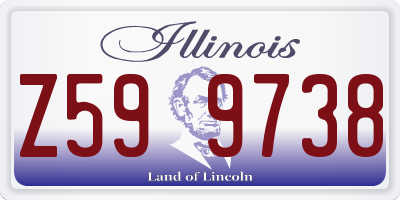 IL license plate Z599738