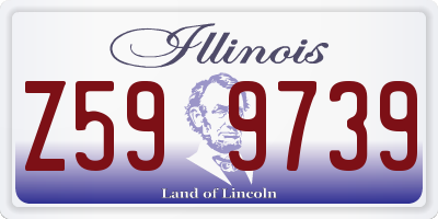 IL license plate Z599739