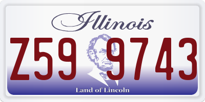 IL license plate Z599743
