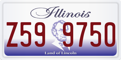 IL license plate Z599750