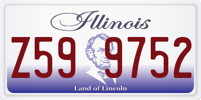 IL license plate Z599752