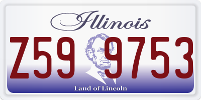 IL license plate Z599753