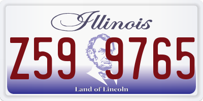 IL license plate Z599765