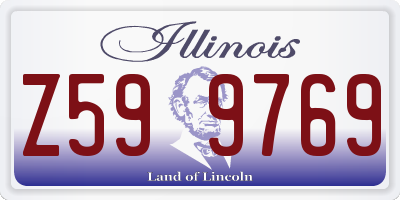 IL license plate Z599769