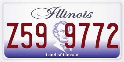 IL license plate Z599772
