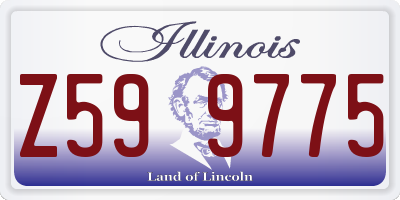 IL license plate Z599775