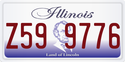 IL license plate Z599776