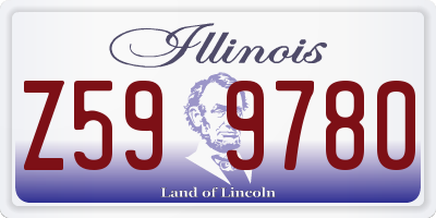 IL license plate Z599780