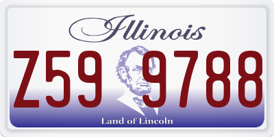 IL license plate Z599788