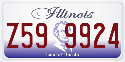 IL license plate Z599924