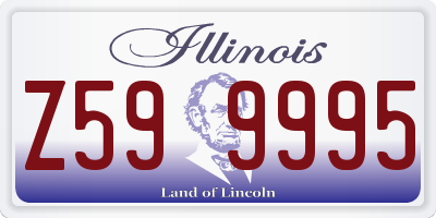 IL license plate Z599995