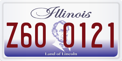 IL license plate Z600121