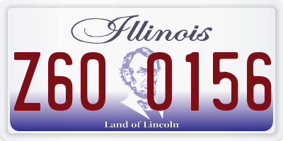 IL license plate Z600156