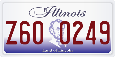 IL license plate Z600249