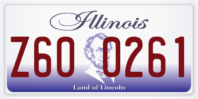 IL license plate Z600261