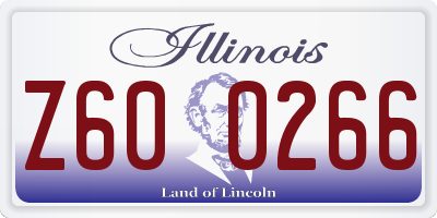 IL license plate Z600266