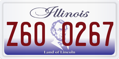IL license plate Z600267