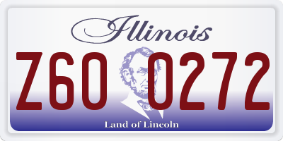 IL license plate Z600272