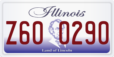 IL license plate Z600290