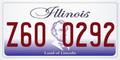 IL license plate Z600292