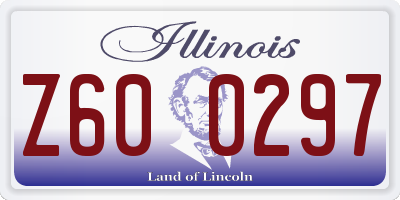 IL license plate Z600297