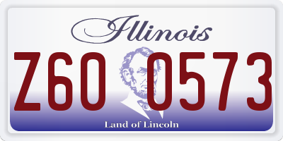 IL license plate Z600573