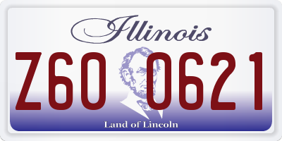 IL license plate Z600621