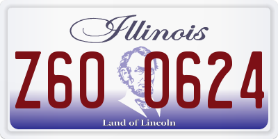 IL license plate Z600624