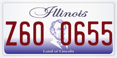 IL license plate Z600655