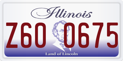 IL license plate Z600675