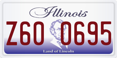 IL license plate Z600695