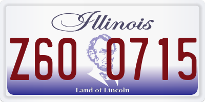 IL license plate Z600715