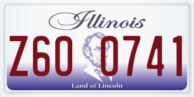 IL license plate Z600741