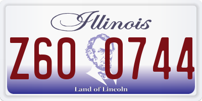 IL license plate Z600744