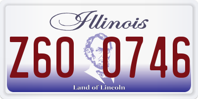 IL license plate Z600746