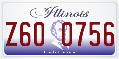 IL license plate Z600756